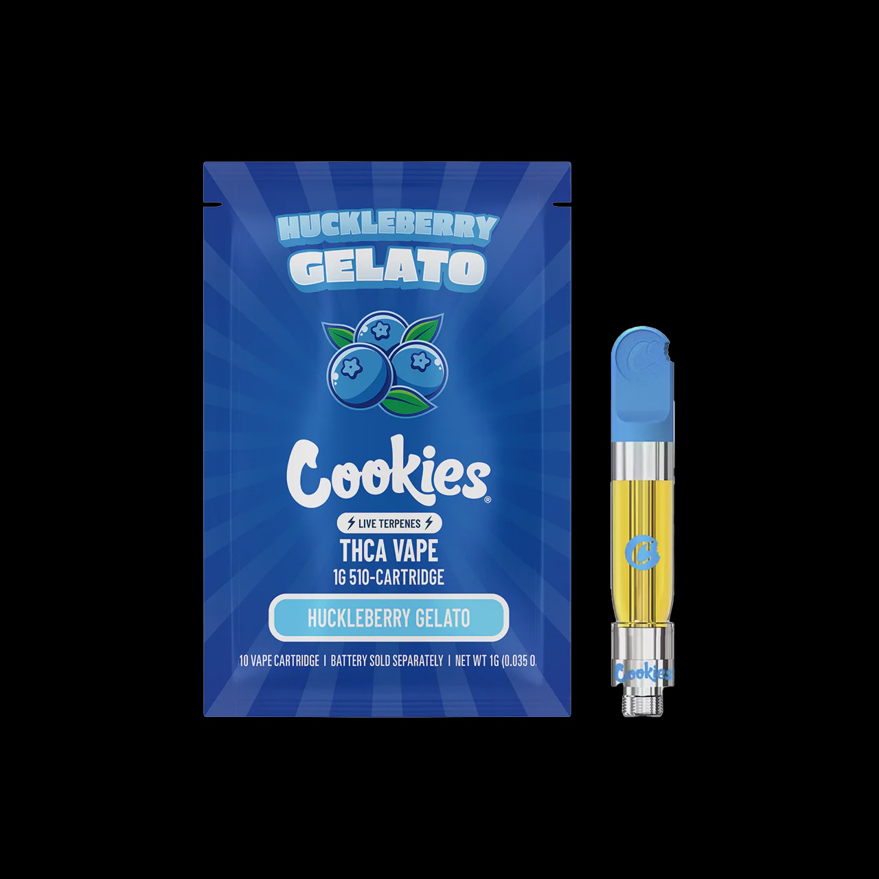 Cookies - THCA Cartridge 1 Gram / Huckleberry Gelato